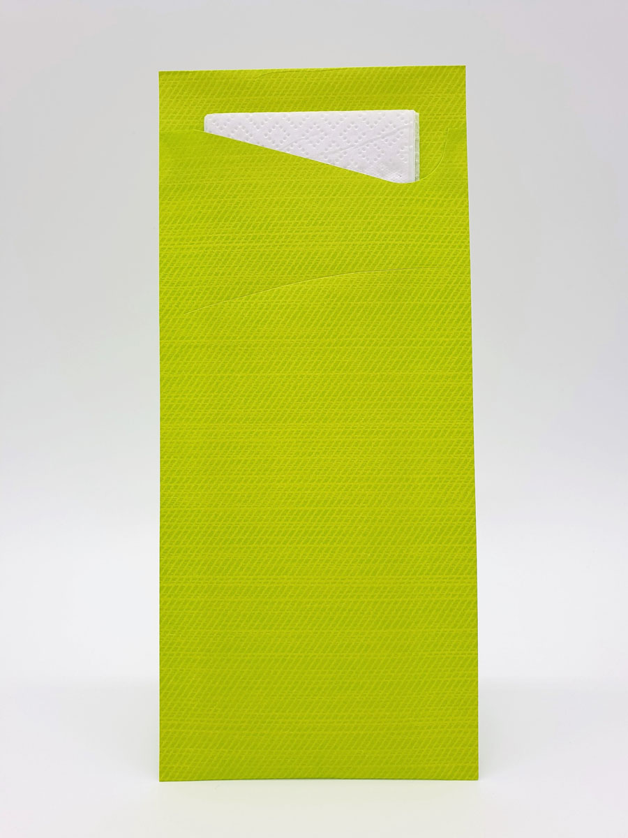 Duni Sacchetto Zelltuch 190 x 85 mm kiwi/weiß