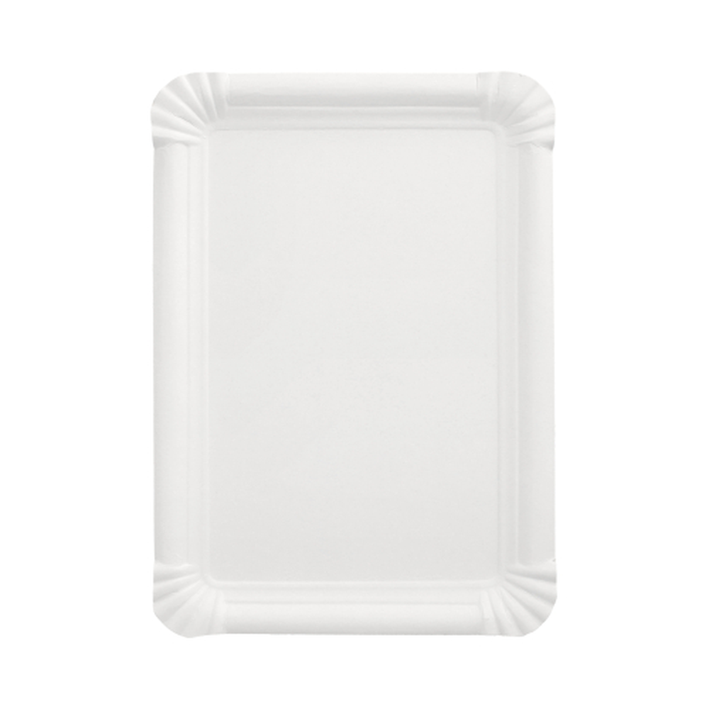 Papstar Teller, Pappe "pure" eckig 16,5 cm x 23 cm weiss