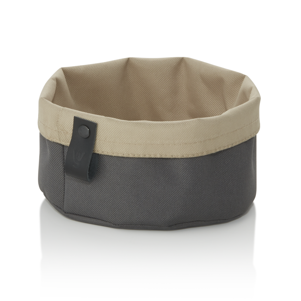 WAS Brottasche FLIP TETRON, Ø 17 cm, Höhe 11 cm, light grey/light khaki, Tetron