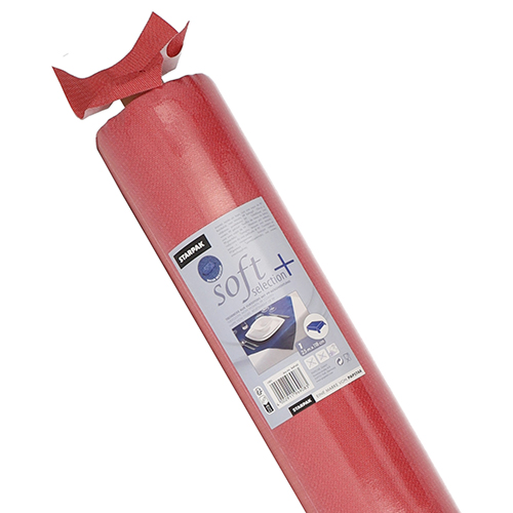 Papstar Tischdecke, stoffähnlich, Vlies "soft selection plus" 25 m x 1,18 m rot