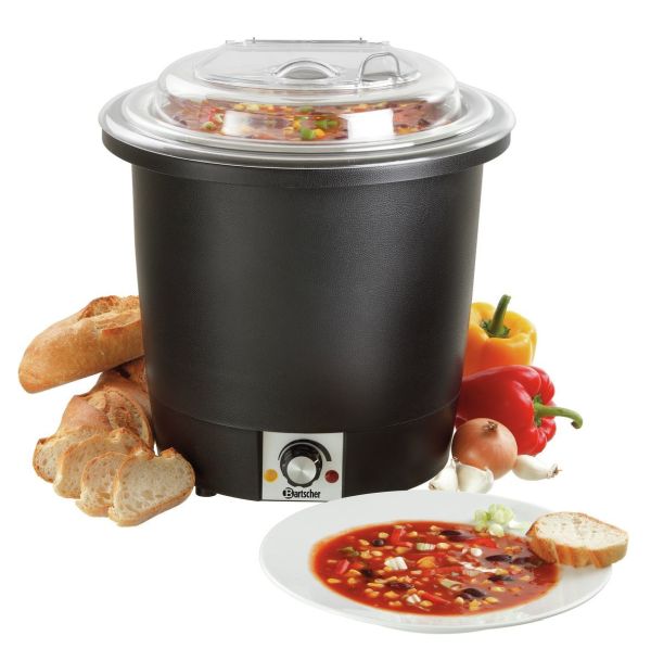 Bartscher Suppentopf, 10L, schwarz