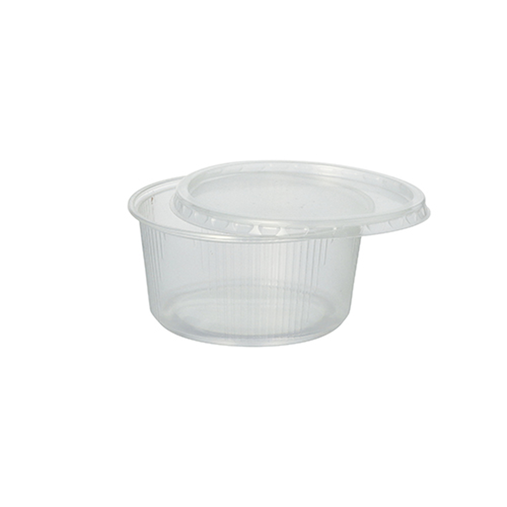 Papstar Verpackungsbecher, PP rund 250 ml Ø 10,1 cm · 5 cm transparent