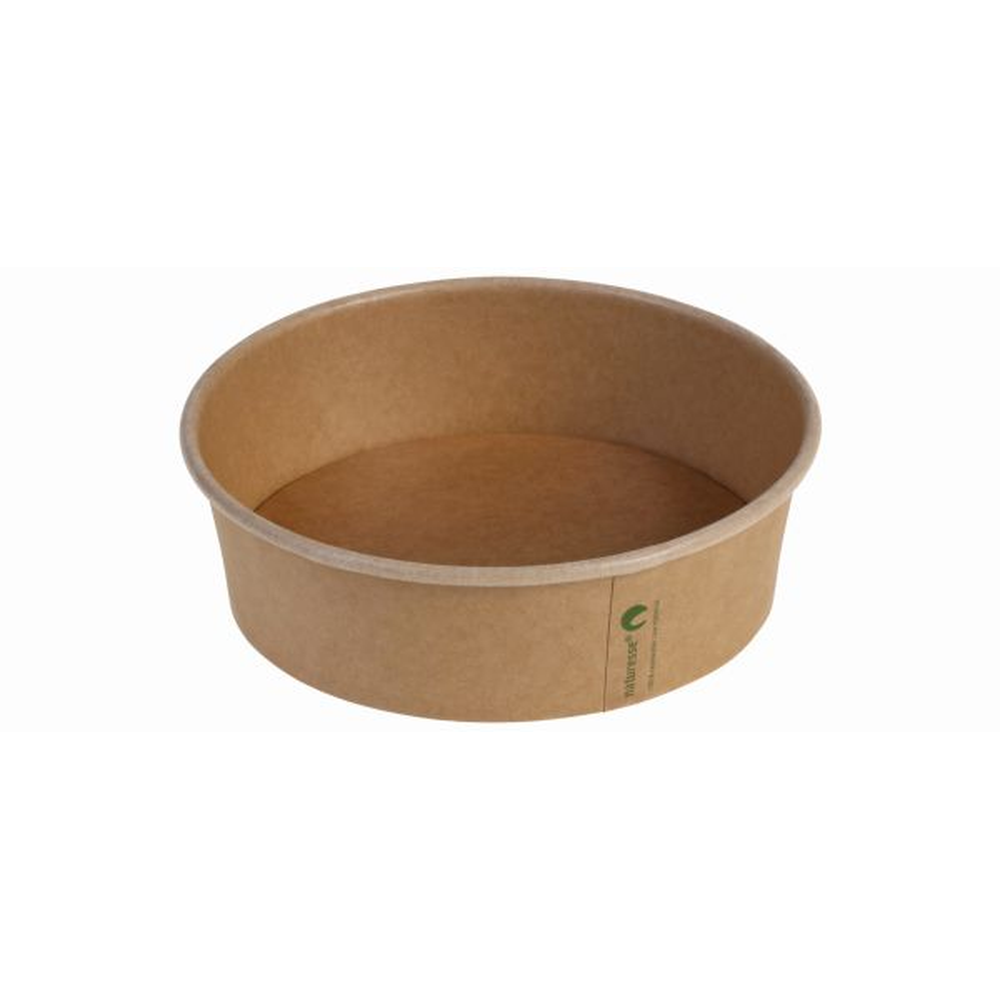 Pacovis Salatschalen Kraft/PE, 690ml, Ø150x60mm, naturesse