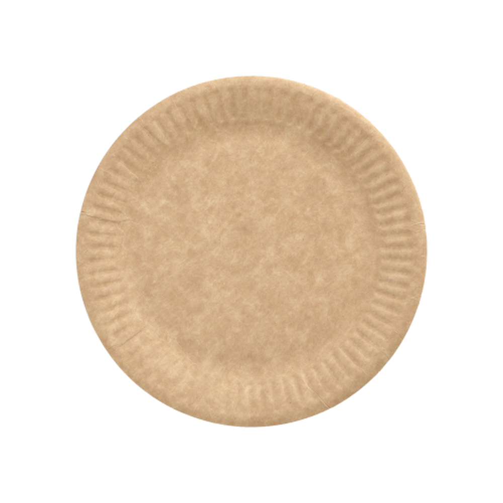 Papstar Teller, Pappe "pure" rund Ø 15 cm braun
