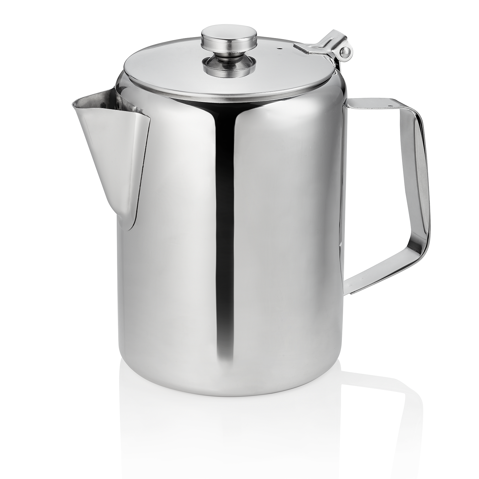 WAS Kaffeekanne, 2 ltr., Ø 12,5 cm, Höhe 19 cm, Chromnickelstahl