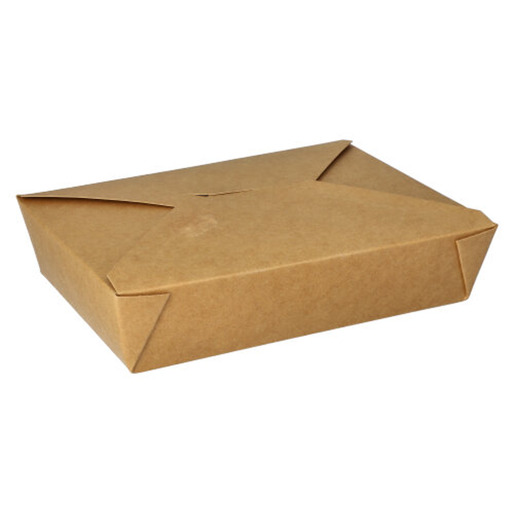 Papstar Lunchboxen, Pappe "pure" 1500 ml 4,8 cm x 14 cm x 19,5 cm braun
