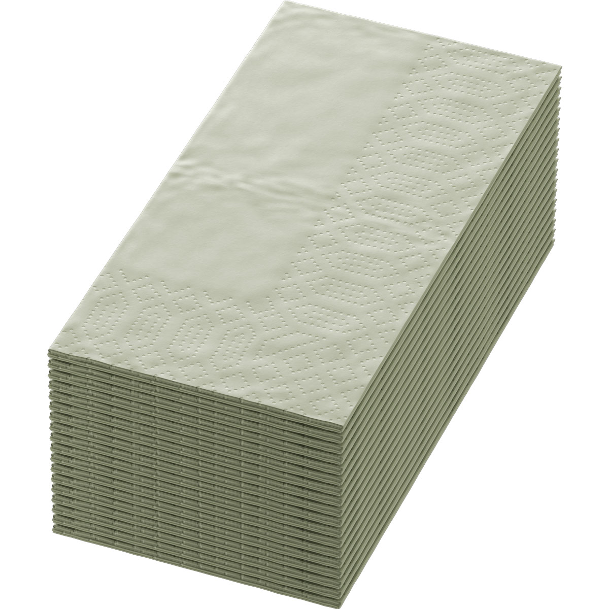 Duni Zelltuchservietten 33 x 33 cm, 3-lagig, 1/8-Buchfalz, UNI