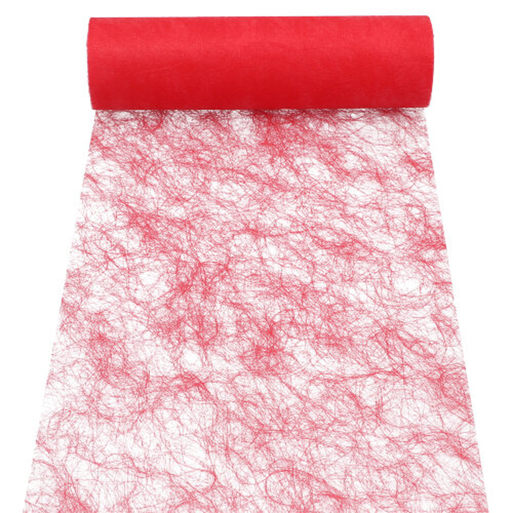 Papstar Dekoband "Sizoflor" 25 m x 30 cm rot