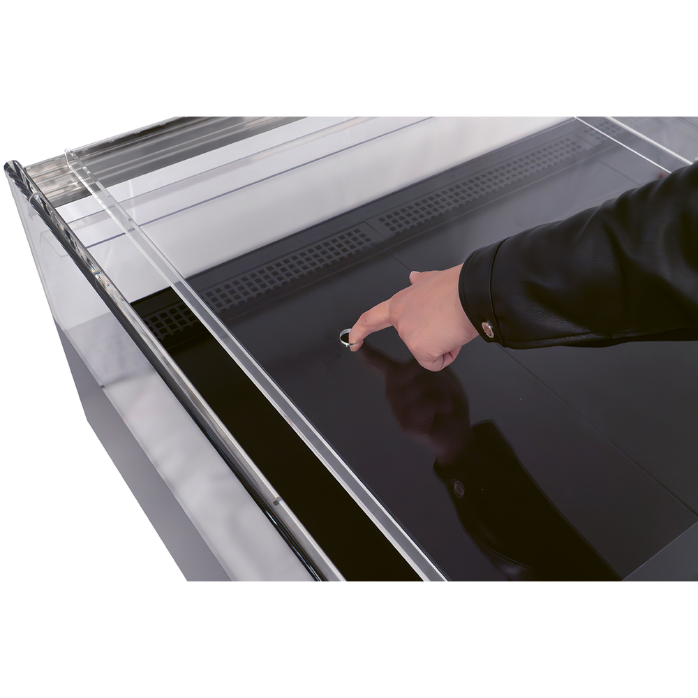 Nordcap COOL-LINE Impuls-Kühlinsel FLATEY 1290 mit Plexi-Schiebescheiben