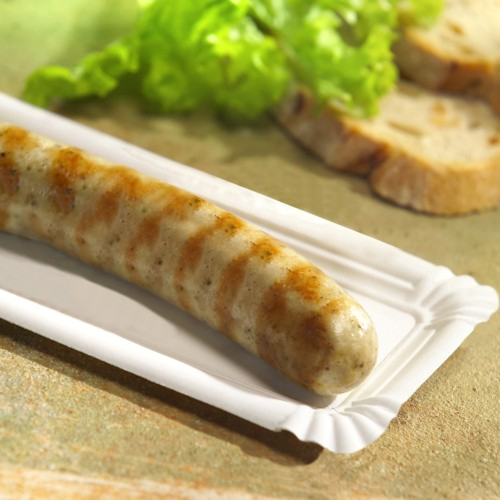Papstar Teller, Pappe "pure" eckig 8 cm x 23 cm weiss