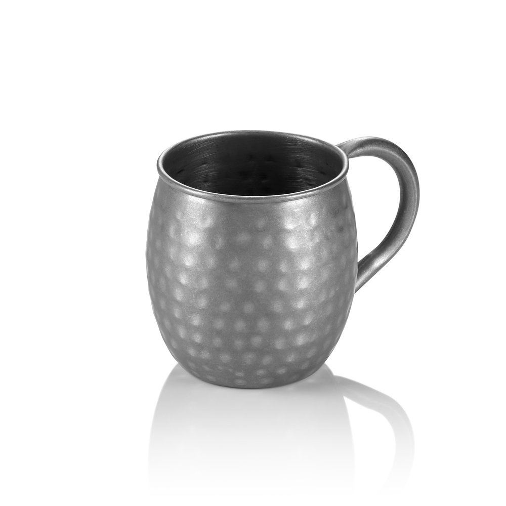 WAS Moscow Mule Set, 0,45 ltr., Ø 8,5 cm, Höhe 10 cm, vintage, gehämmert, Set á 