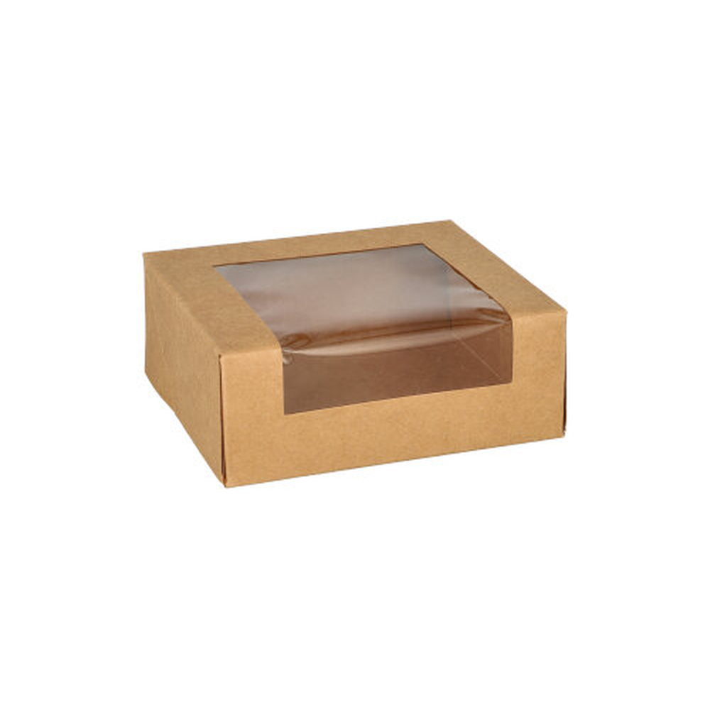 Papstar Sushi-Schalen, Pappe eckig 4,5 cm x 12 cm x 10 cm braun