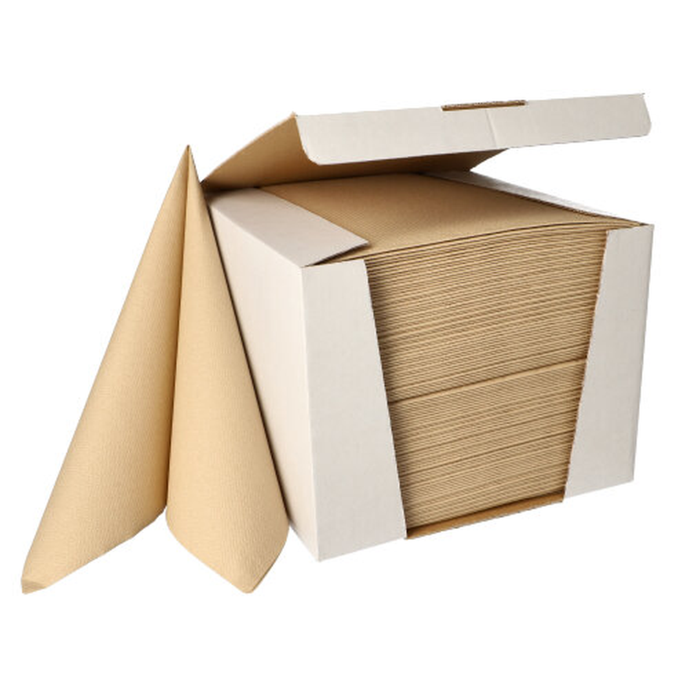Papstar Servietten "ROYAL Collection" 1/4-Falz 40 cm x 40 cm sand