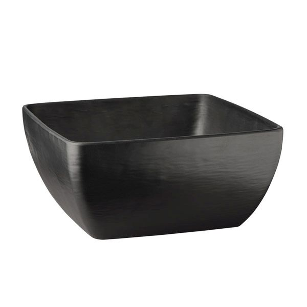 APS Schale -SLATE- 25 x 25 cm, H: 12 cm , Melamin, schwarz, Schieferlook