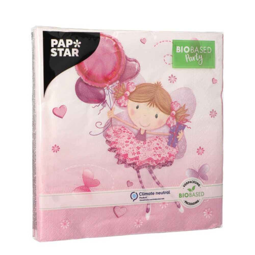 Papstar Servietten, 3-lagig 1/4-Falz 33 cm x 33 cm "Little Dancer"
