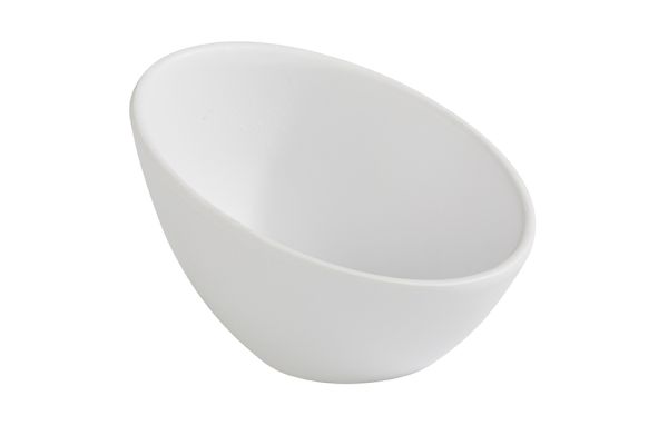 APS Schale -ZEN- Ø 10 cm, H: 7 cm , Melamin, weiß, Steinoptik