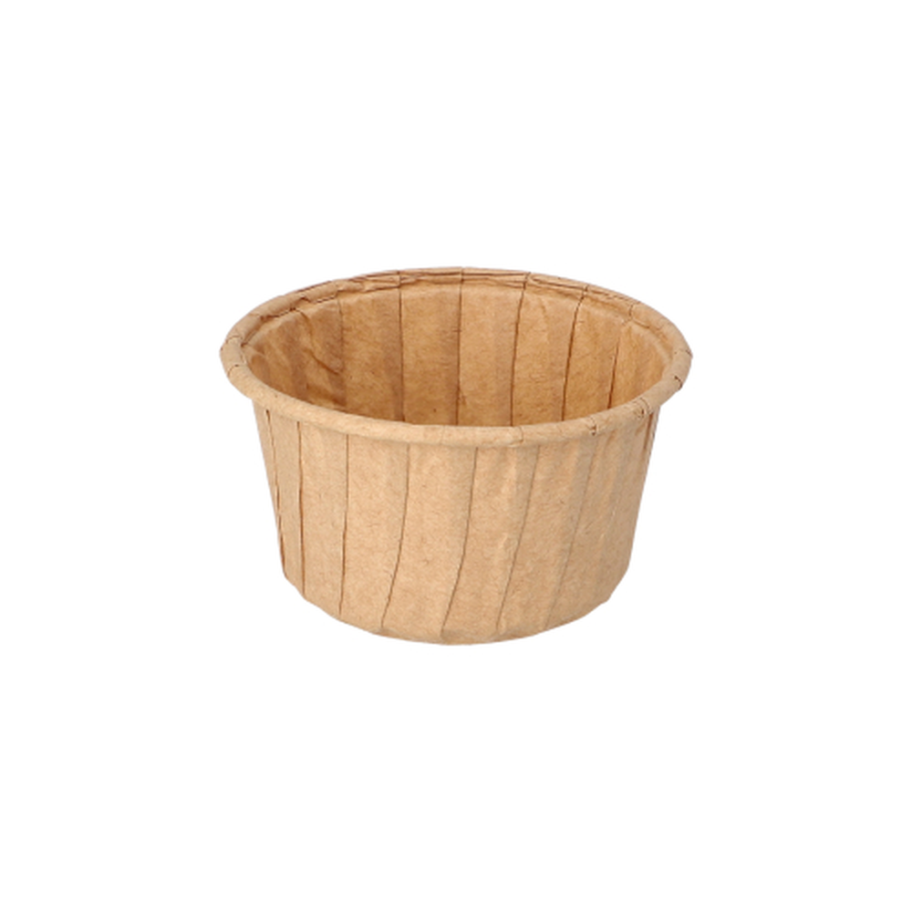 Papstar Backformen 105 ml Ø 7 cm · 4 cm braun