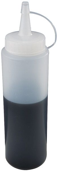 APS Quetschflasche Ø 5 cm, H: 18 cm, 0,2 Liter , Polyethylen, transparent