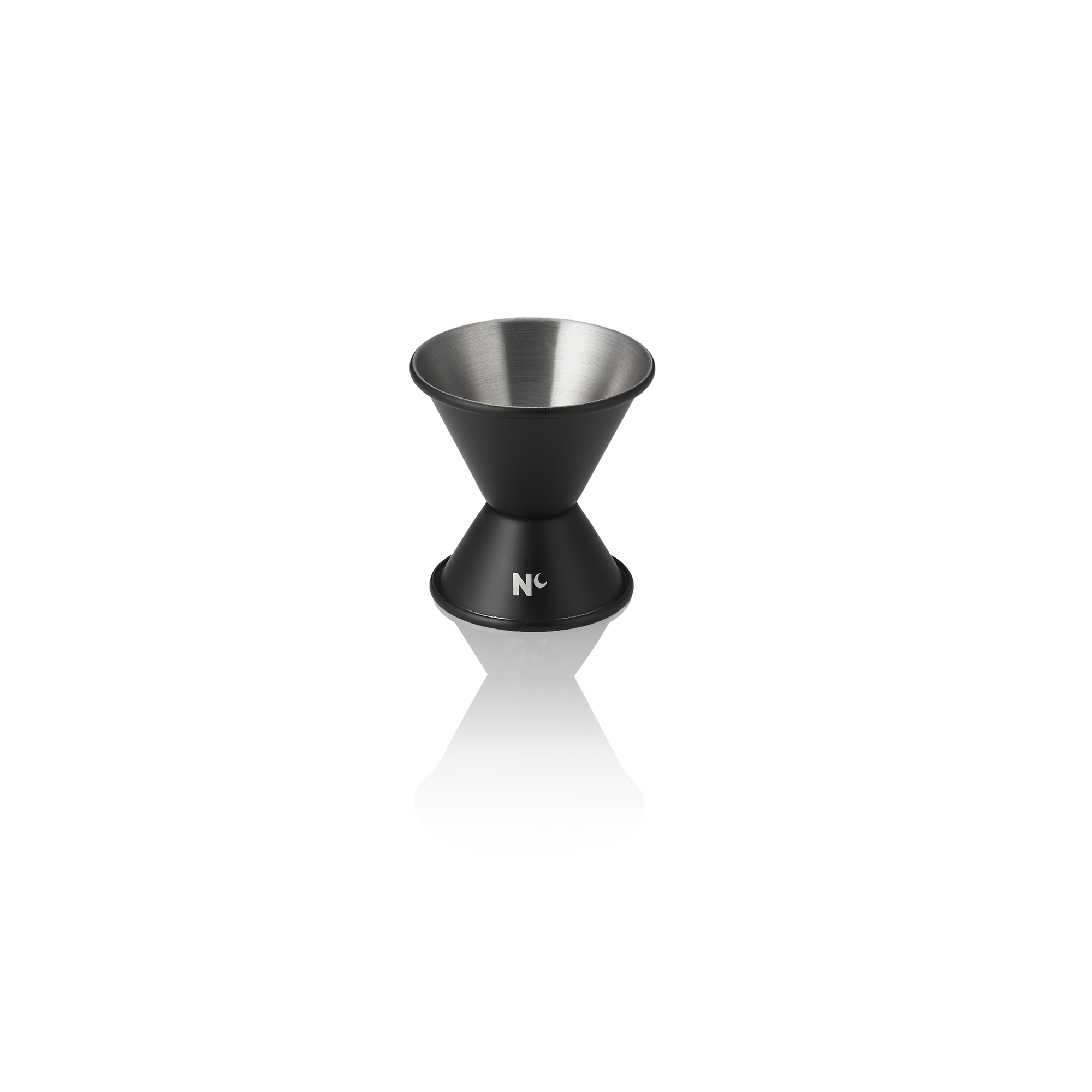 WAS Jigger NOCTURN, 2/4 cl, Ø 4,5 cm, Höhe 6 cm, schwarz matt, Chromnickelstahl 