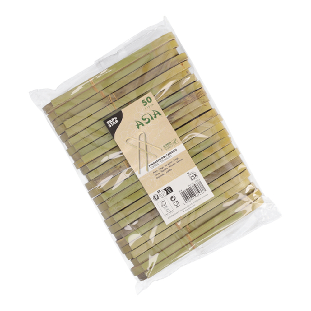 Papstar Fingerfood - Zangen Bambus "ASIA" 15 cm
