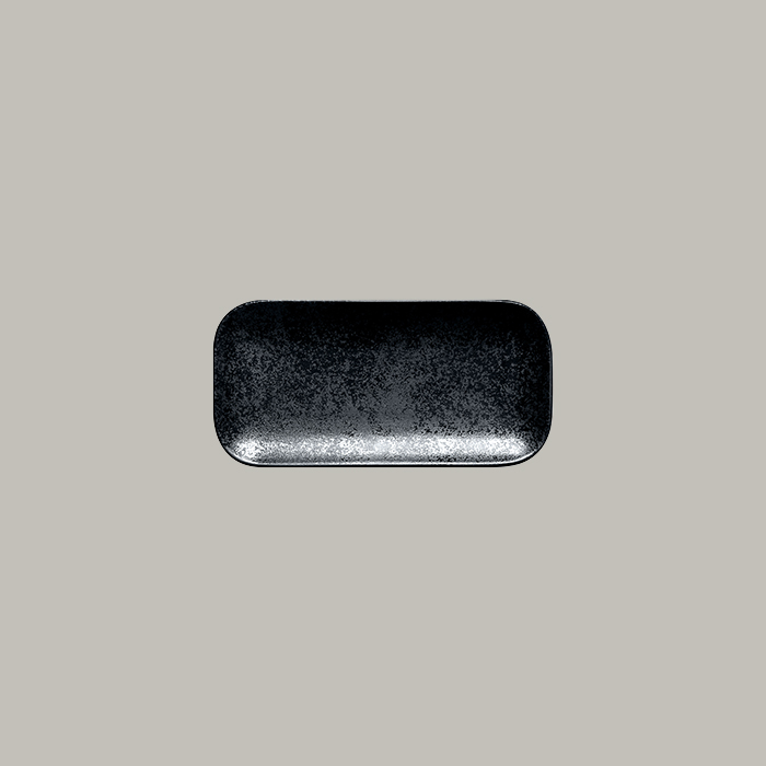 RAK Platte rechteckig  Serie: Karbon L 22 cm / W 10.9 cm / Ht. 1.7 cm