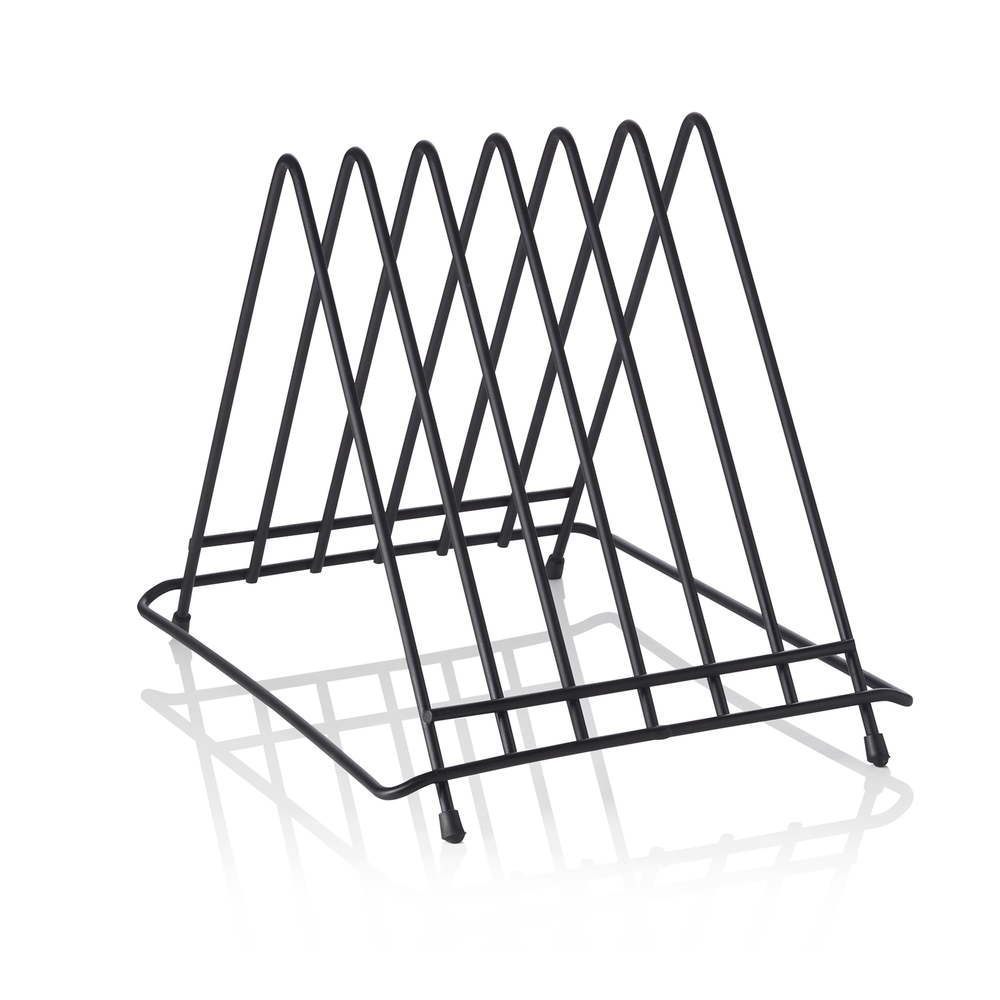 WAS Schneidbretthalter für 6 Bretter bis max. 2,8 cm, 34,5 x 26,5 x 27,5, Chromn