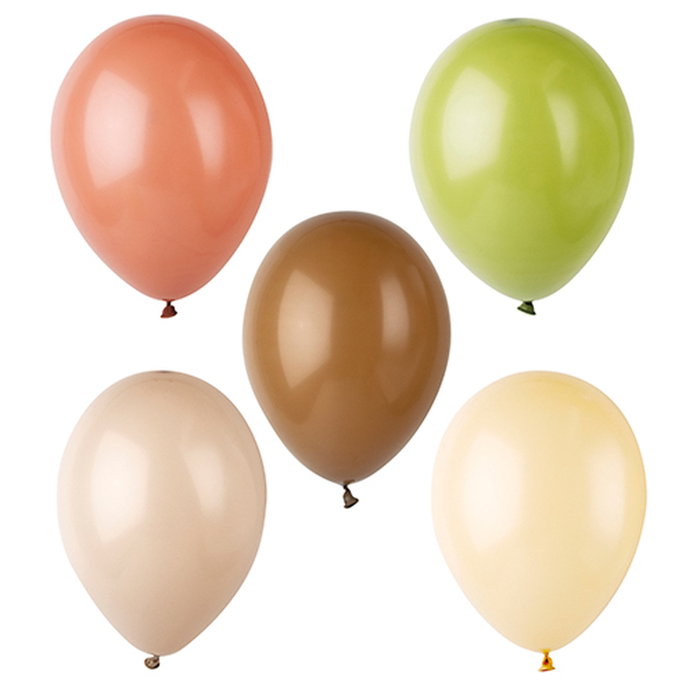 Papstar Luftballons Ø 25 cm farbig sortiert "Natural"