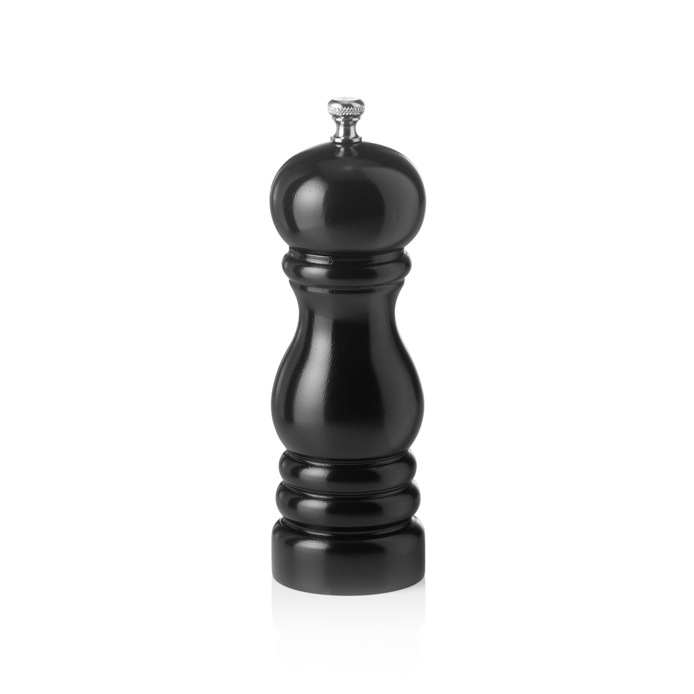WAS Pfeffermühle mit Keramikmahlwerk CLASSIC MILL, Höhe 15 cm, schwarz glänzend,