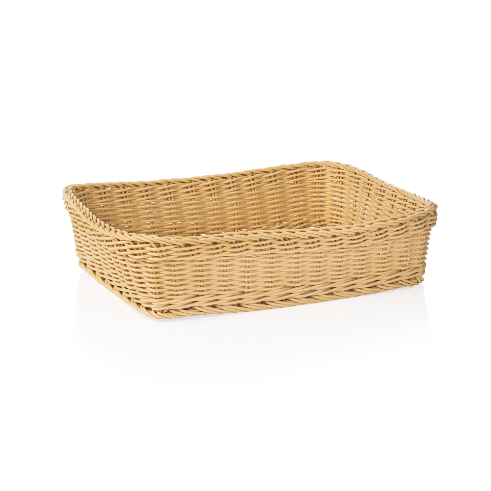 WAS Korb WEAVER PRO Systemkörbe, 40 x 30 x 10 cm, hellbeige, Polypropylen