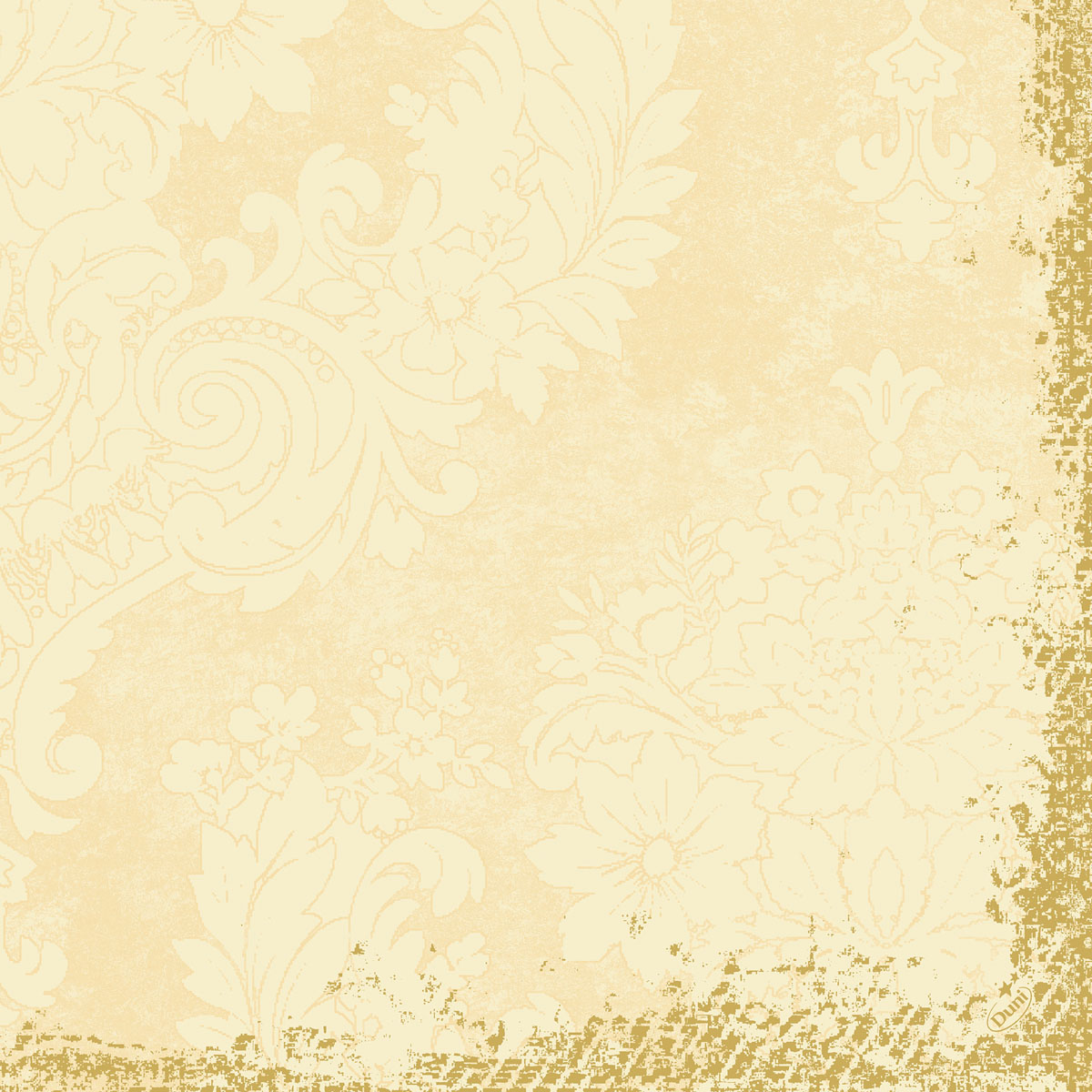 Duni Klassikservietten 40 x 40 cm 4-lagig, geprägt 1/4 Falz Royal cream