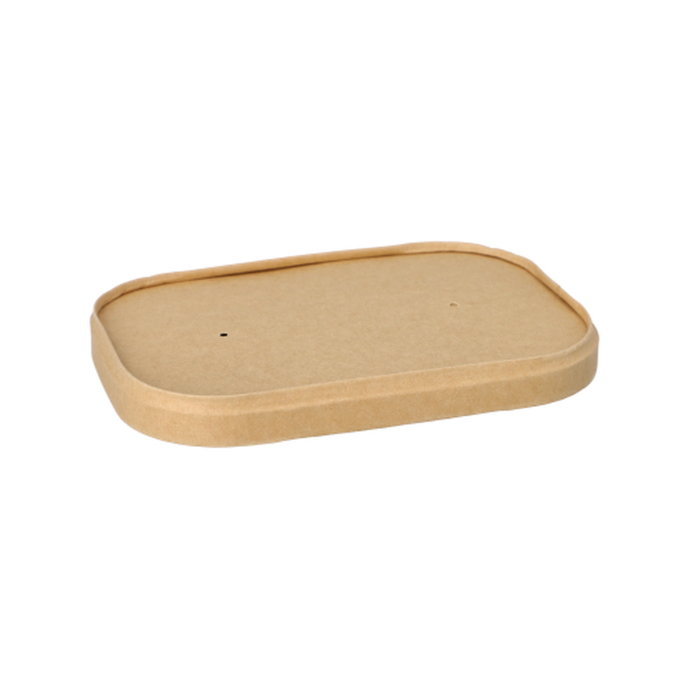 PAPSTAR Deckel für Verpackungsbecher, Pappe rechteckig 1,8 cm x 17,1 cm x 12
