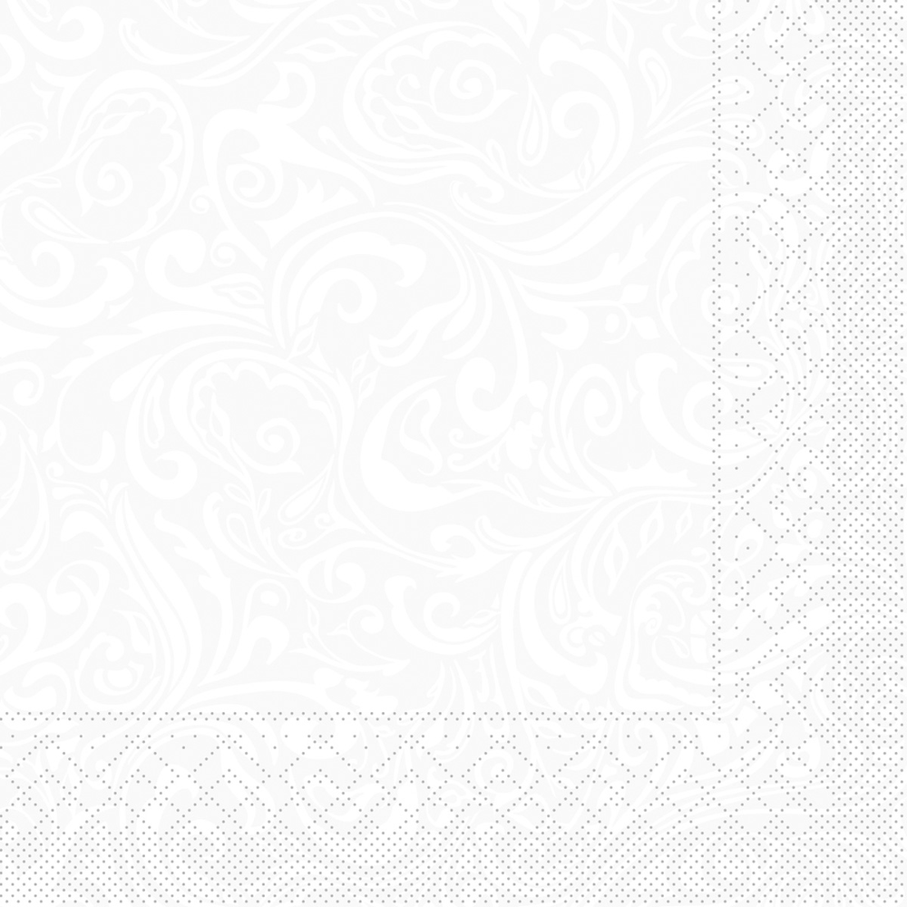 Mank Serviette Lias weiss 40 x 40 cm 1/4 Falz