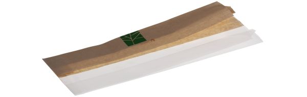 Pacovis Sandwichbeutel 1/2 Papier,, 1/2 PLA, 100+2x30x280