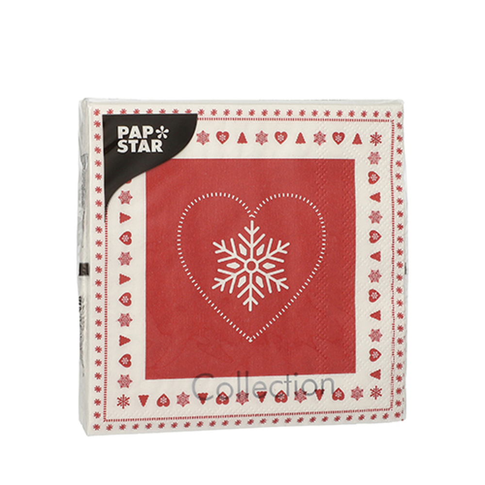 Papstar Servietten, 3-lagig 1/4-Falz 25 cm x 25 cm "Rennes"