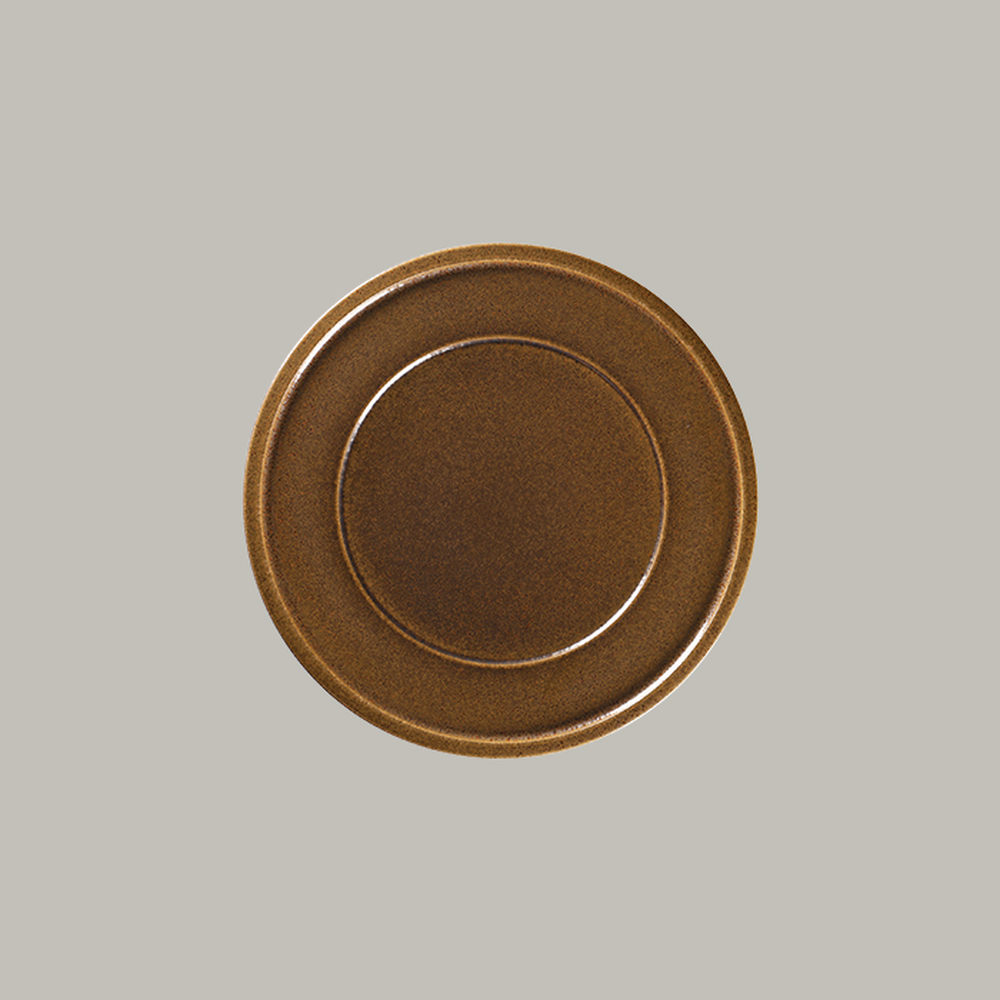 RAK Teller flach mit Rand - rust Serie: Ease Ø 27.6 cm / Ht. 2.4 cm