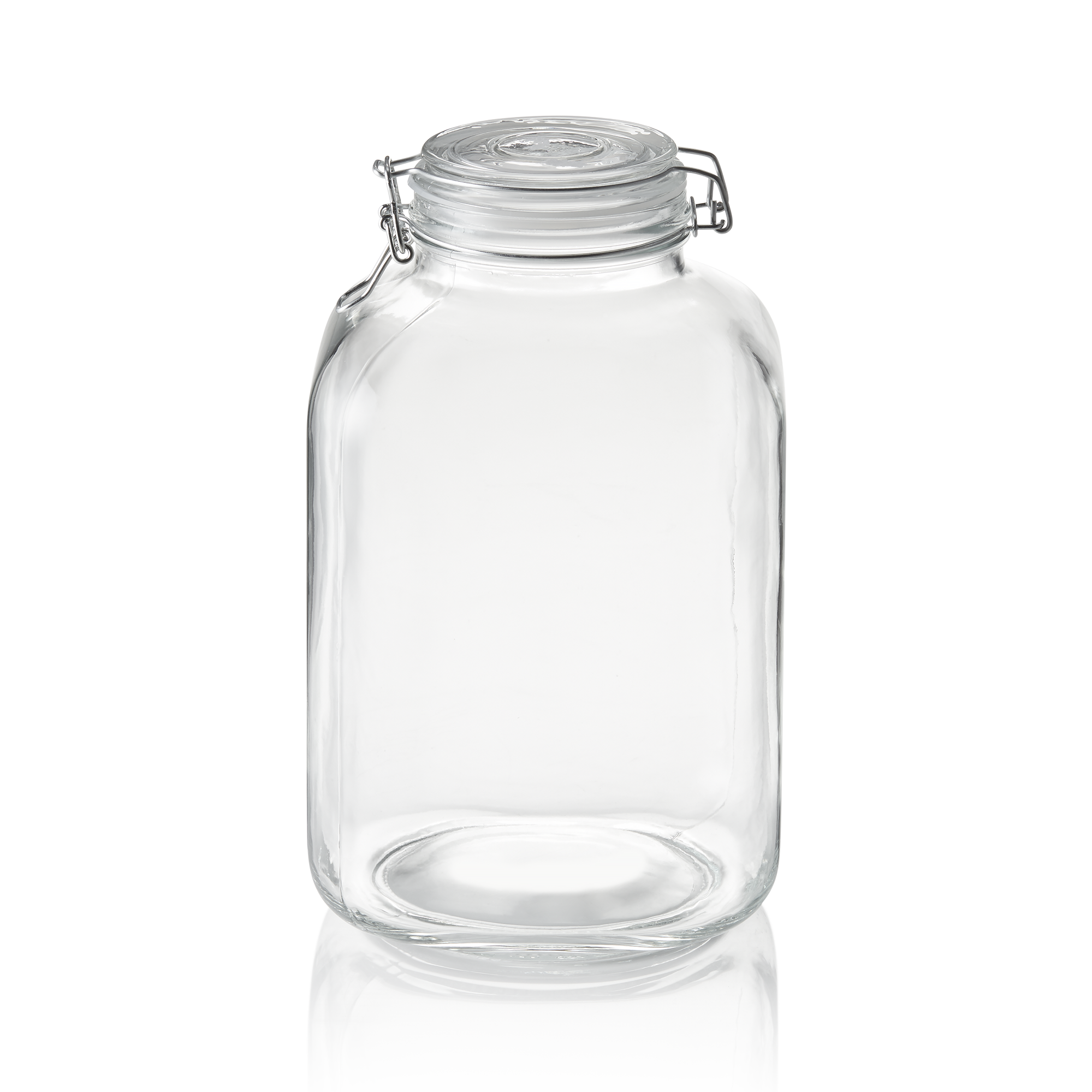 WAS Vorratsglas XL, 5 ltr., Ø 9 cm, Höhe 28,5 cm, Glas, Edelstahl, Silikon