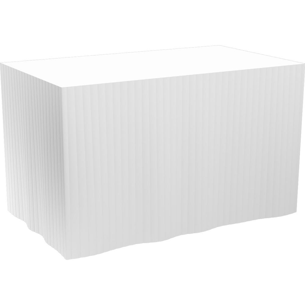 Duni Dunicel-Tableskirts, selbstklebend 72 cm, 5 Abschnitte à 4 m weiß