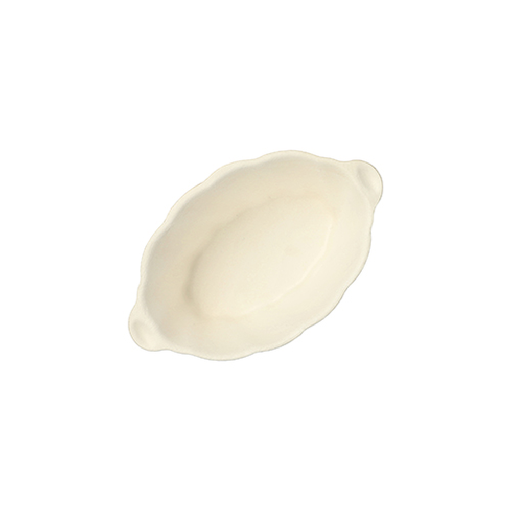 PAPSTAR Fingerfood - Schalen Zuckerrohr pure 40 ml 3 cm x 9,5 cm x 6 cm wei
