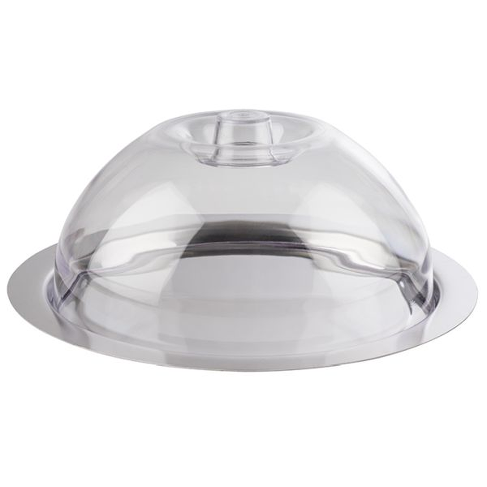 APS Tablett mit Haube -FINESSE- Ø 22 cm, H: 9,5 cm , 18/0 Edelstahl