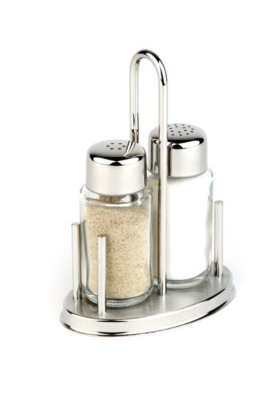 APS Menage -CLASSIC- 10,5 x 6,5 cm, H: 16 cm , Ständer aus 18/8 Edelstahl
