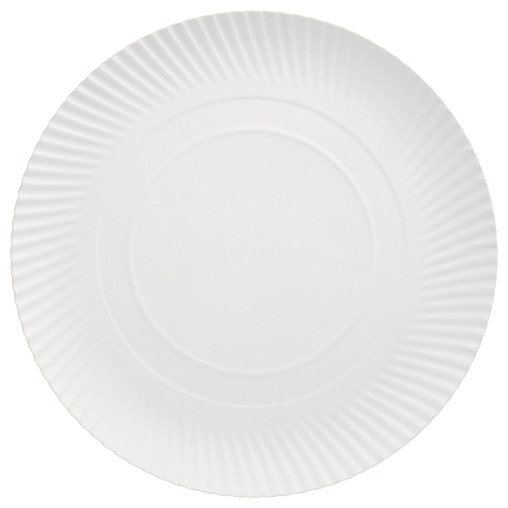 Papstar Teller, Pappe "pure" rund Ø 32 cm · 2 cm weiss