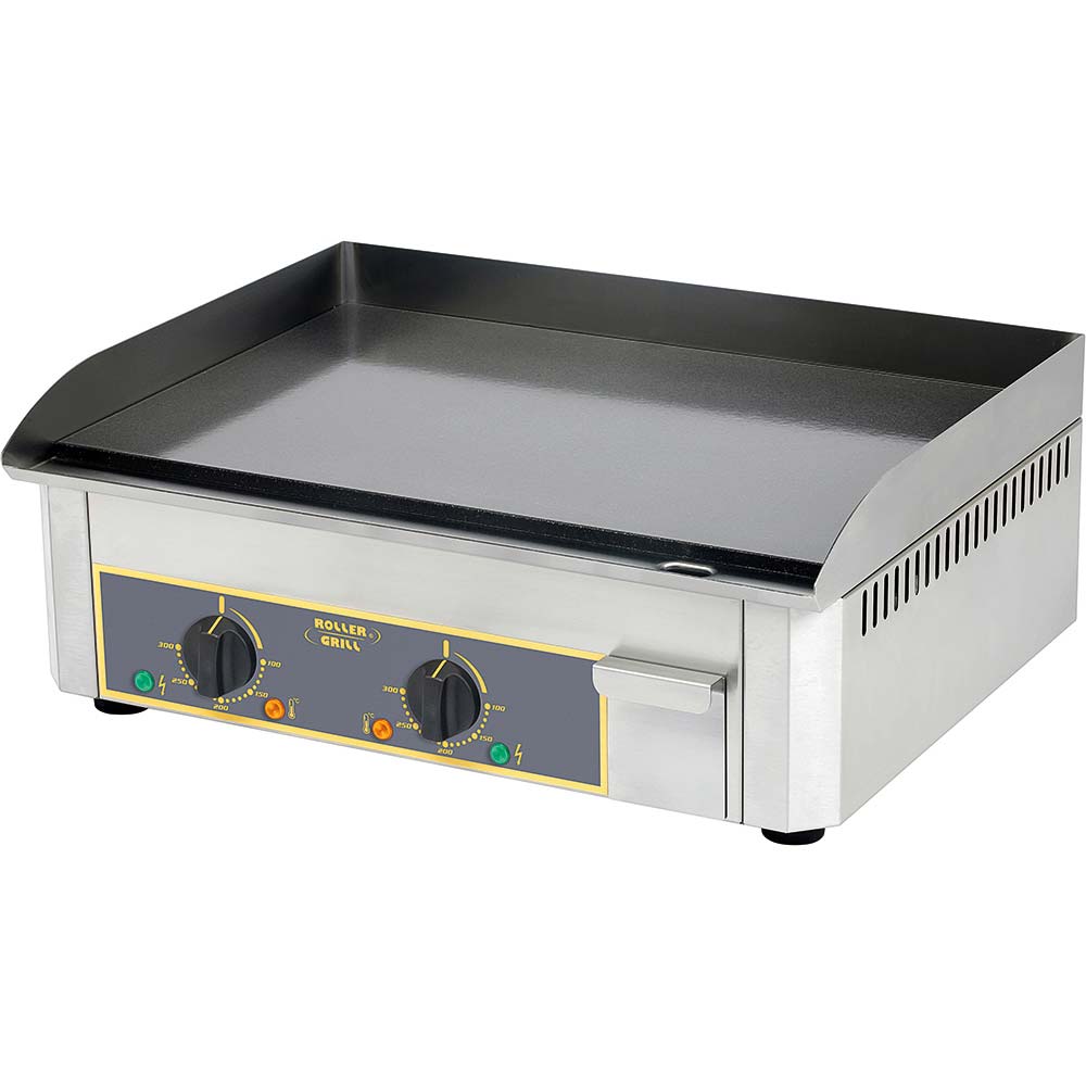 Stalgast ROLLER GRILL Elektro-Griddleplatte, zwei Heizzonen, Abmessung 620 x 450