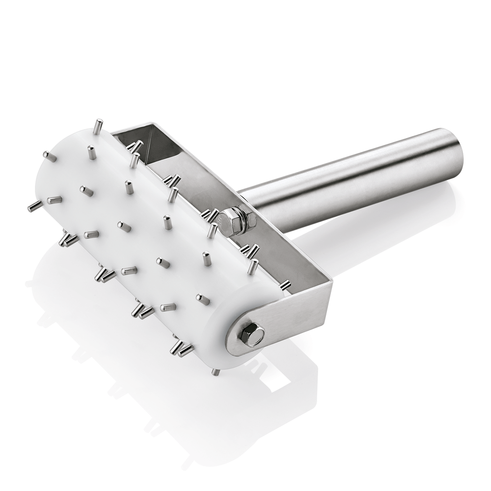 WAS Stipproller mit 0,5 cm langen Stippen, 20,5 x 14 cm, Chromnickelstahl, Plast