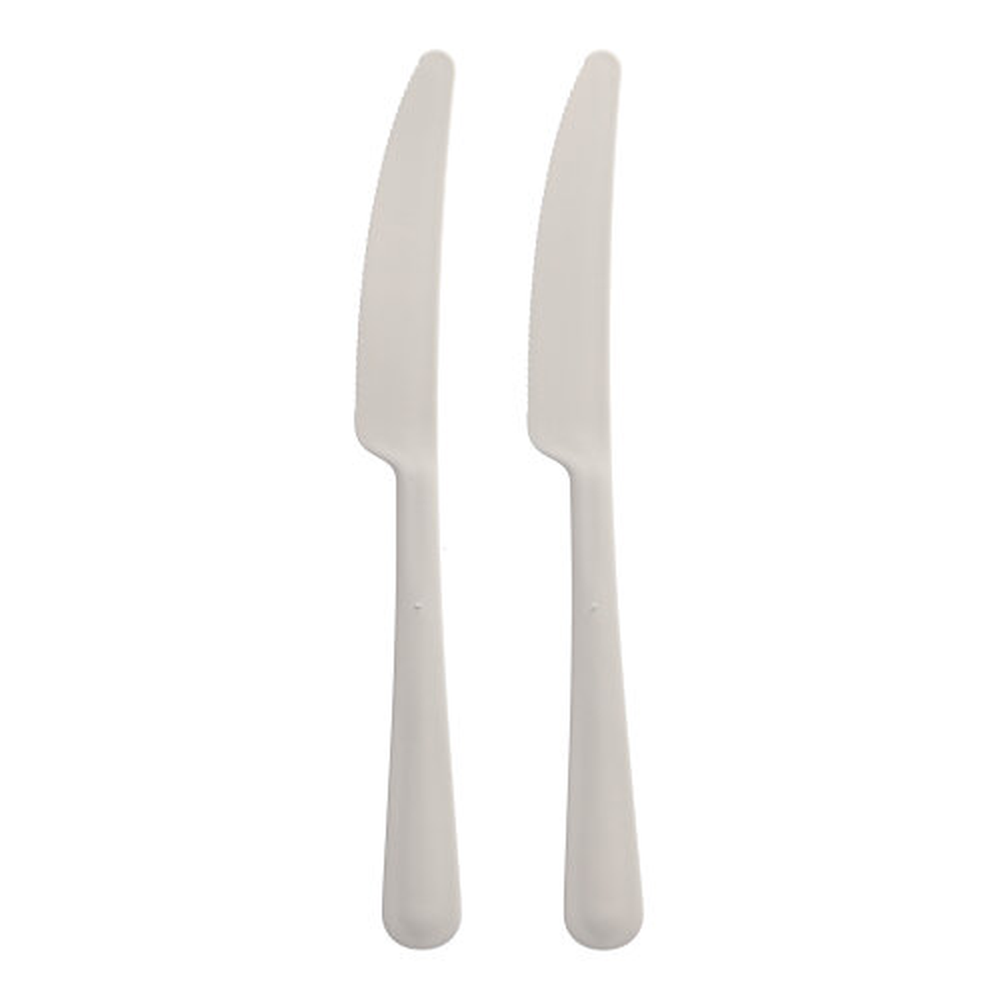 Papstar "Circulware" Mehrweg-Messer PP-MF 19,7 cm weiss "Gaia" extra stabil