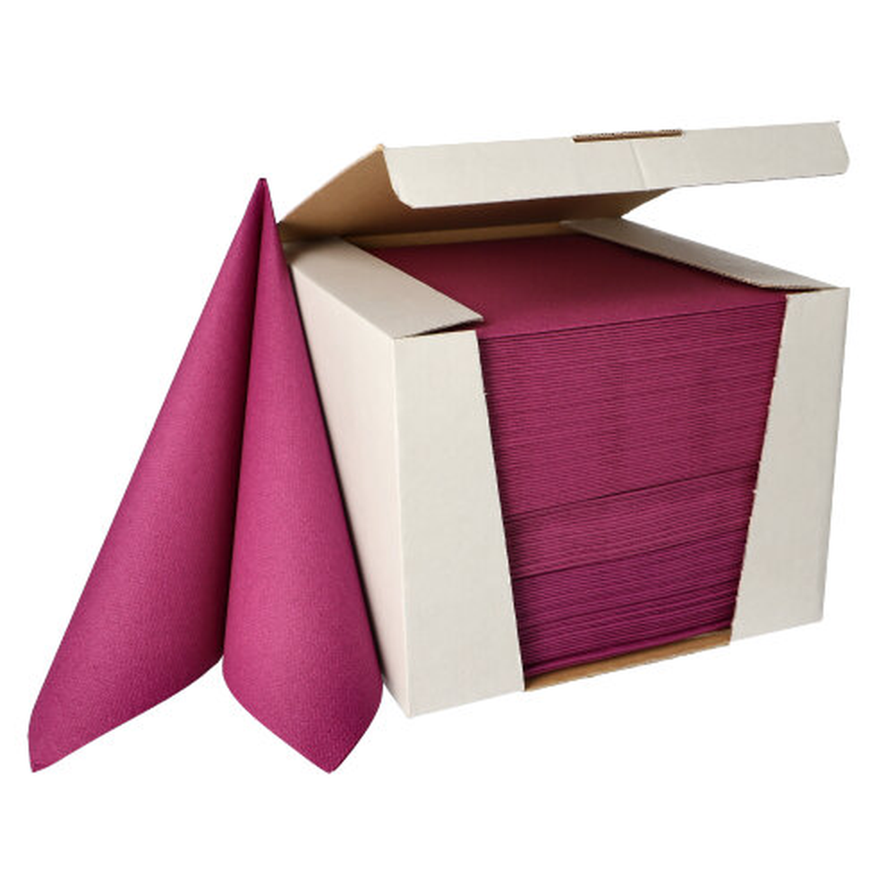 Papstar Servietten "ROYAL Collection" 1/4-Falz 40 cm x 40 cm lila
