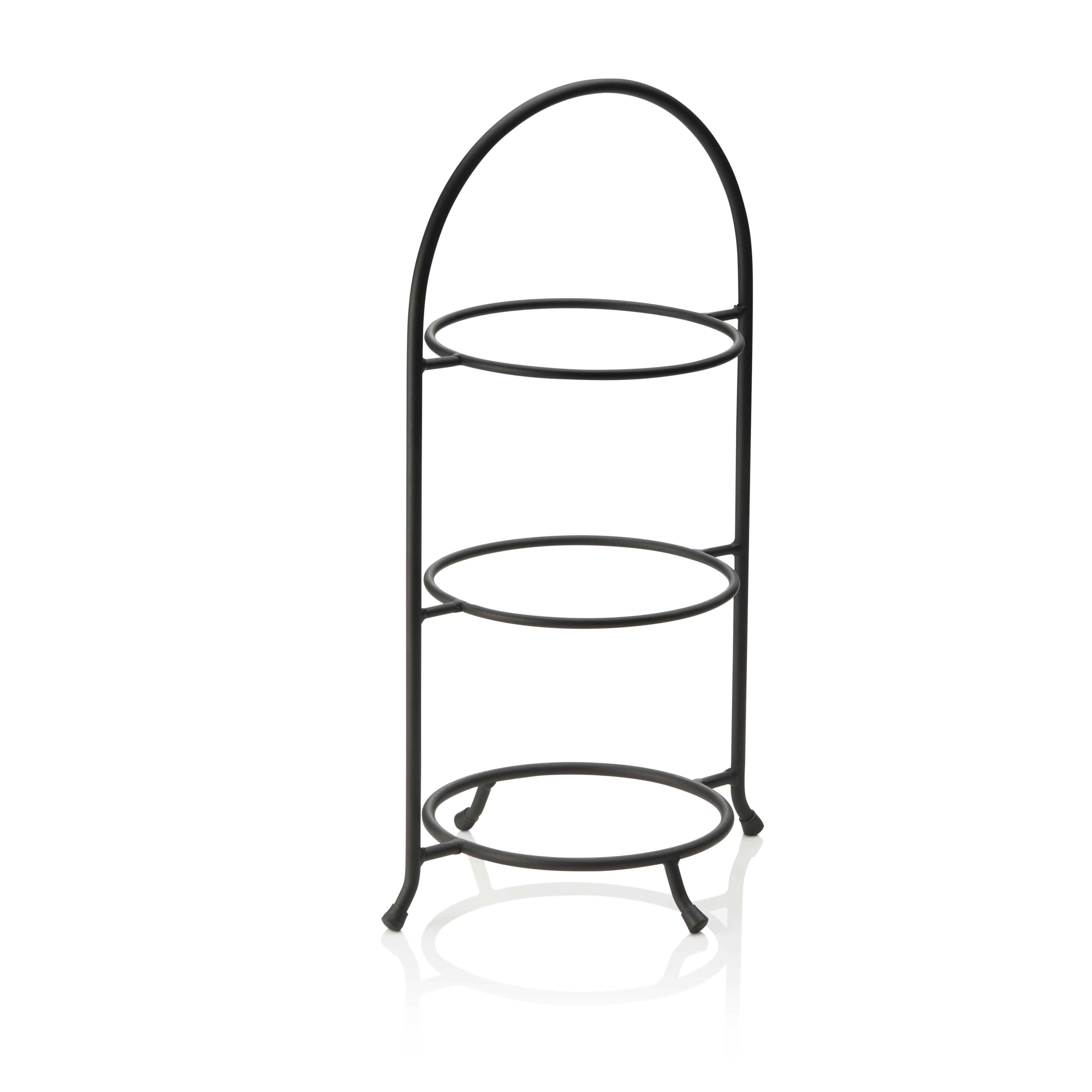 WAS Etagere, 3-stufig, 46,5 x 28 cm, schwarz pulverbeschichtet, Stahl