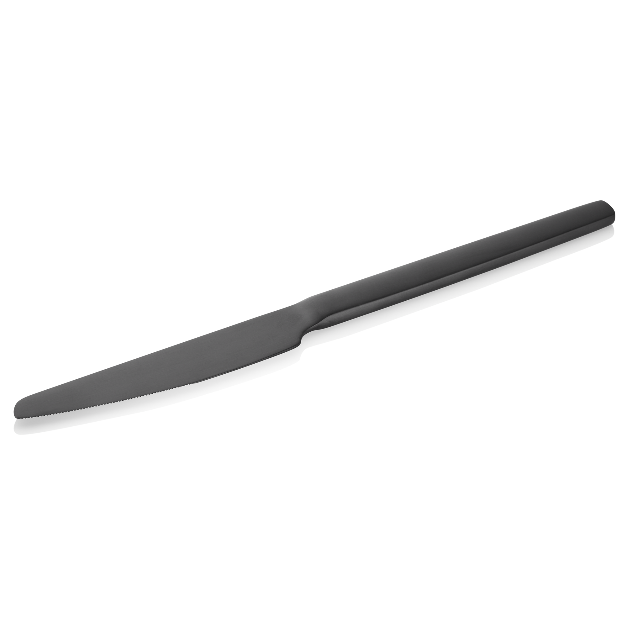 WAS Menümesser ALEX BLACK, mit schwarz, matter PVD Beschichtung, 23 cm, Set á 12