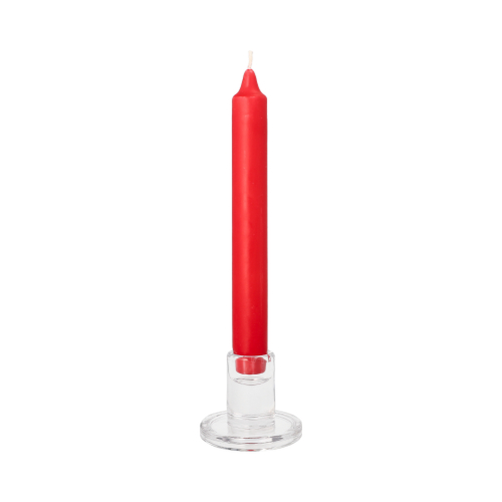 Papstar Kronkerzen Ø 2,4 cm · 20 cm rot aus 100 % Stearin