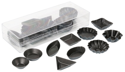 Contacto Antihaft-Petits-Fours-Set à 50 EXOPAN-beschichtet, in Dose