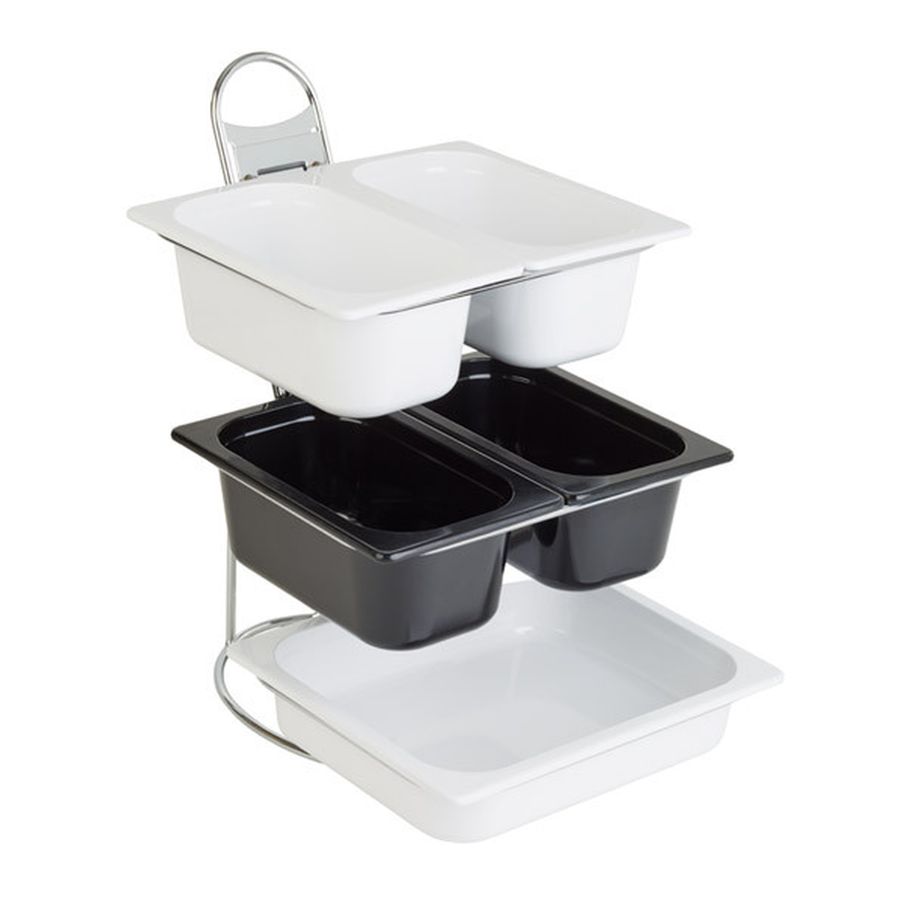 APS Buffet-Leiter -LITTLE GN- 31,5 x 41,5 cm, H: 48 cm , Metall, verchromt